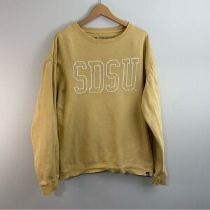 Gameday Social SDSU South Dakota State University Yellow Crewneck Womens XL